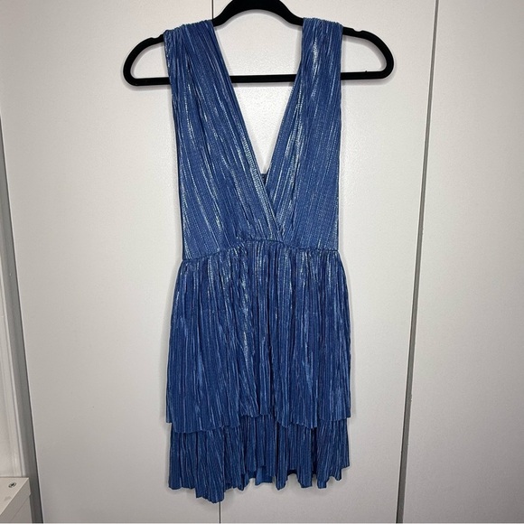 Sabina Musayev Blue Layered Mini Alma Dress - Small - Picture 3 of 9